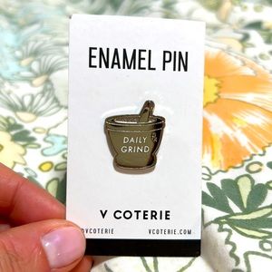V Coterie Daily Grind Lapel Pin
